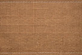 Burlap Texture Background For PowerPoint With A White Stitched Border