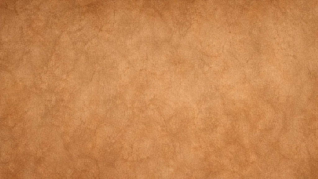 Brown Paper Background for PowerPoint with a Caramel Kraft Tone and Faint Mottled Fibers