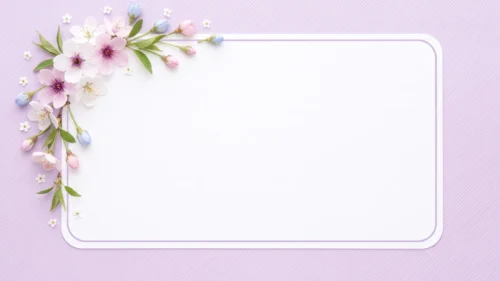 Cherry Blossom Frame Background for PowerPoint with a Lilac Textured Paper and Rounded White Panel Cherry Blossom Frame Background for PowerPoint with a Lilac Textured Paper and Rounded White Panel