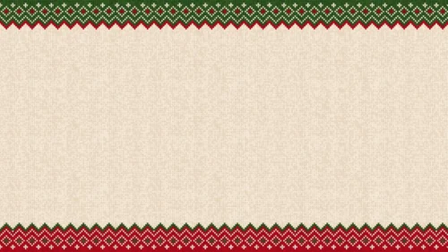 Christmas Border Background for Google Slides with Cream Knit Texture and Red Green Fair Isle Edges Christmas Border Background for Google Slides with Cream Knit Texture and Red Green Fair Isle Edges