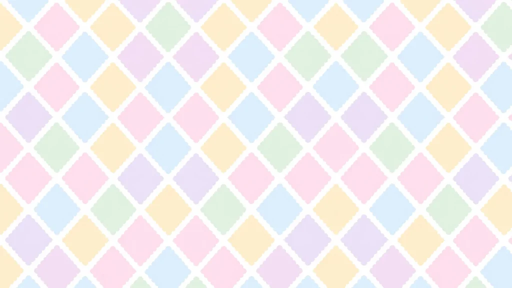 Cute Pastel Rainbow Argyle Background for Google Slides