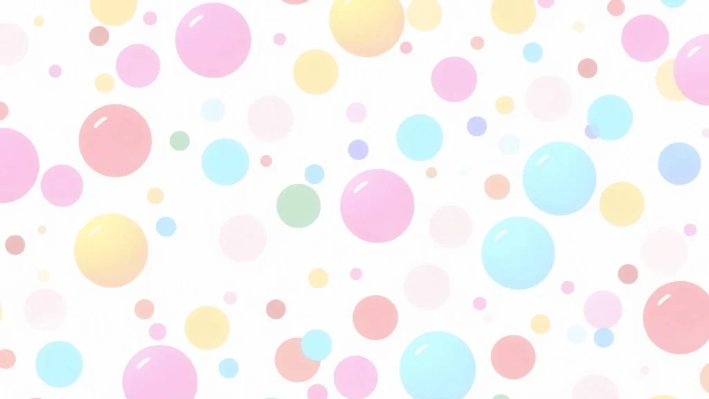 Cute Pastel Bubble Dots Background for Google Slides