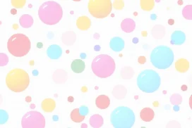 Cute Pastel Bubble Dots Background for Google Slides