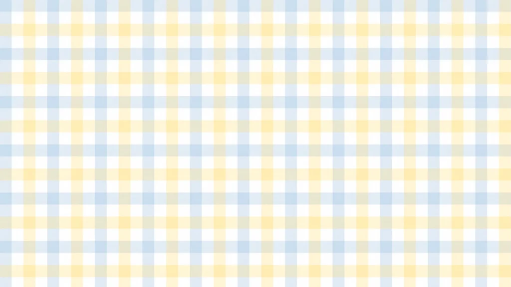 Cute Yellow Blue Gingham Background for Google Slides
