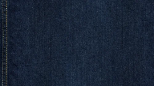 Dark blue denim jeans background for Google Slides with gold stitched seam
