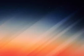 Dark Sunset Background for PowerPoint with Blue to Orange Diagonal Streaks