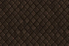 Brown Leather Background For PowerPoint With Quilted Diamond Stitching
