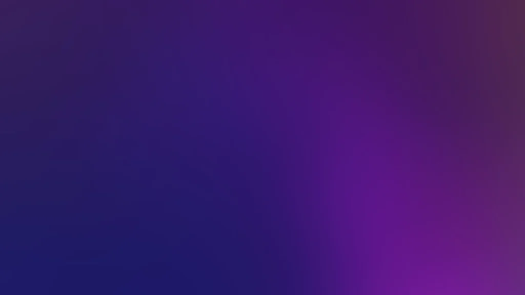 Dark Purple Glow Gradient Background for PowerPoint with Indigo Left and Violet Corner