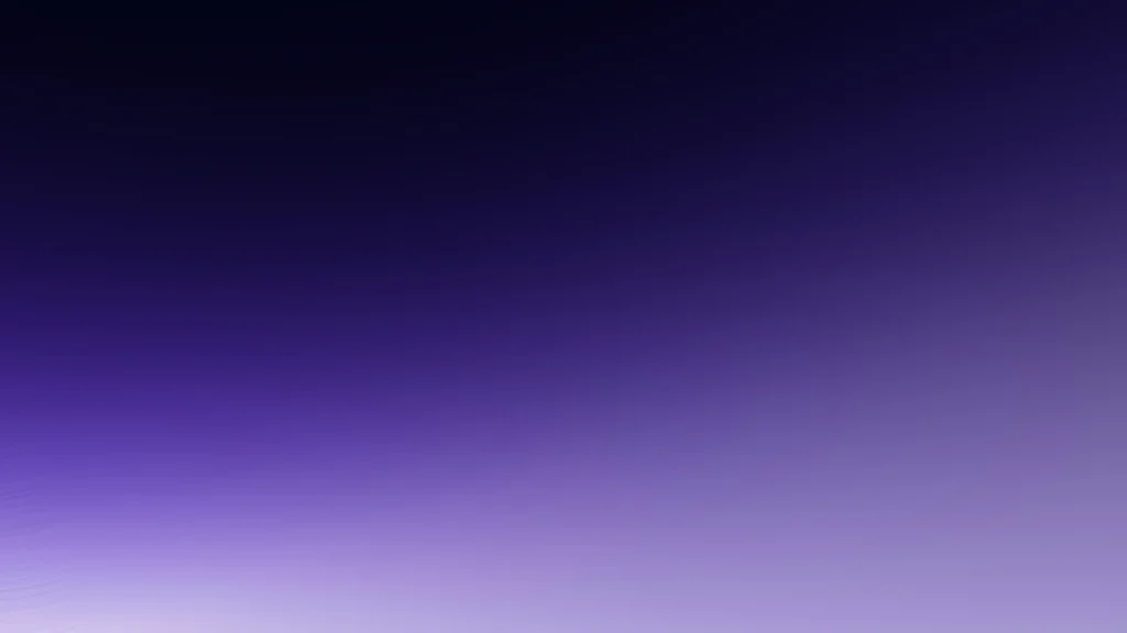 Dark Purple Gradient Background For PowerPoint Fading From Near Black Navy To A Pale Lavender Horizon
