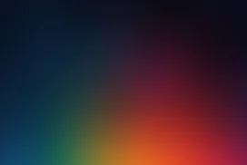 Dark Rainbow Glow Gradient Background for Google Slides with a Rising Ember Horizon
