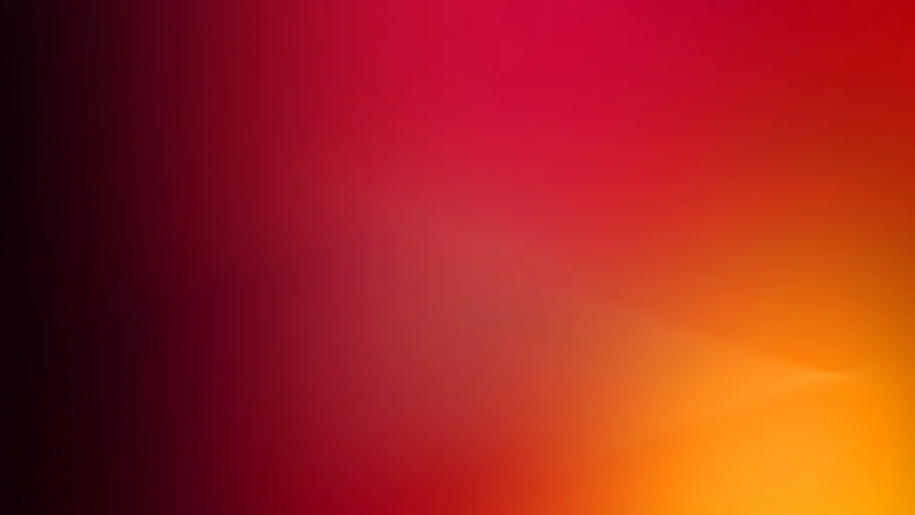 Dark Red Gradient Background For PowerPoint With A Black Left Edge And Amber Glow