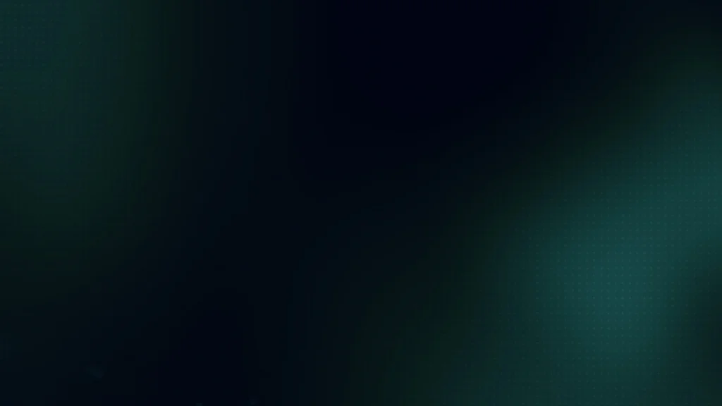 Dark Teal Background for Google Slides with Two Glowing Light Blooms on Near-Black