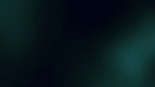 Dark Teal Background for Google Slides with Two Glowing Light Blooms on Near-Black