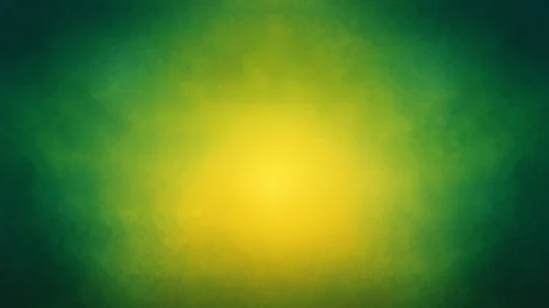Green and yellow radial gradient background with a glowing yellow center, green midtones and dark forest teal edges with a mottled grain