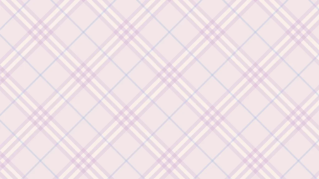 Light Pink Plaid Background for Google Slides with Cream Tartan Stripes