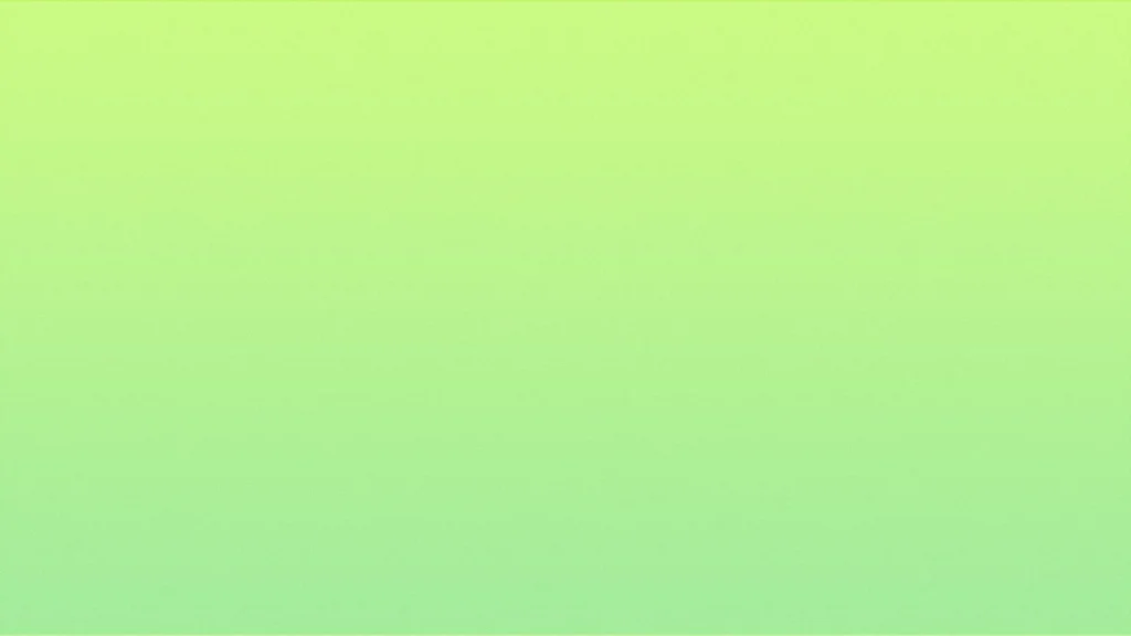 Green Gradient Background for PowerPoint Fading from Bright Lime Yellow to Pale Mint