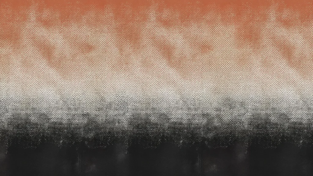 Grunge Texture Background for PowerPoint with a Terracotta to Charcoal Gradient and Grainy Canvas