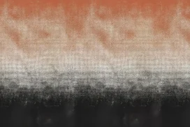 Grunge Texture Background for PowerPoint with a Terracotta to Charcoal Gradient and Grainy Canvas