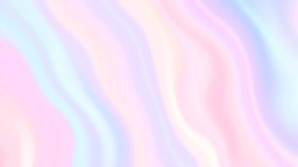 Soft Pastel Holographic Ribbon Background for PowerPoint