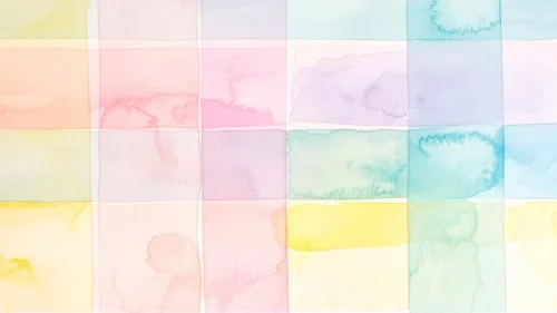 Pastel Watercolor Background For Google Slides With A Wet Bloom Square Grid Pastel Watercolor Background For Google Slides With A Wet Bloom Square Grid