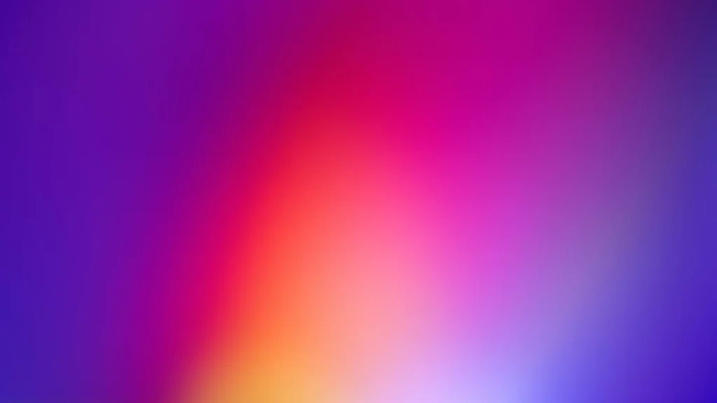 Colorful Gradient Background for PowerPoint with Violet Edges and a Rising Coral Pink Glow