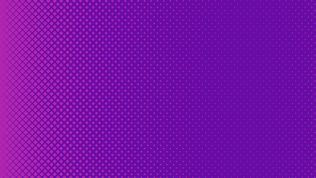 Purple Halftone Background For PowerPoint With A Magenta Dot Fade