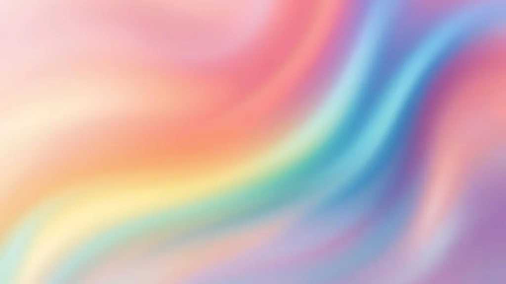 Rainbow Holographic Wave Background for PowerPoint