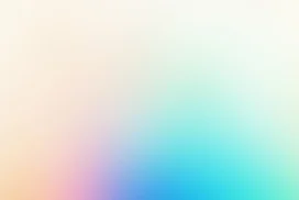 Pastel Blur Gradient Background for PowerPoint with a Rainbow Glow Rising from Cream