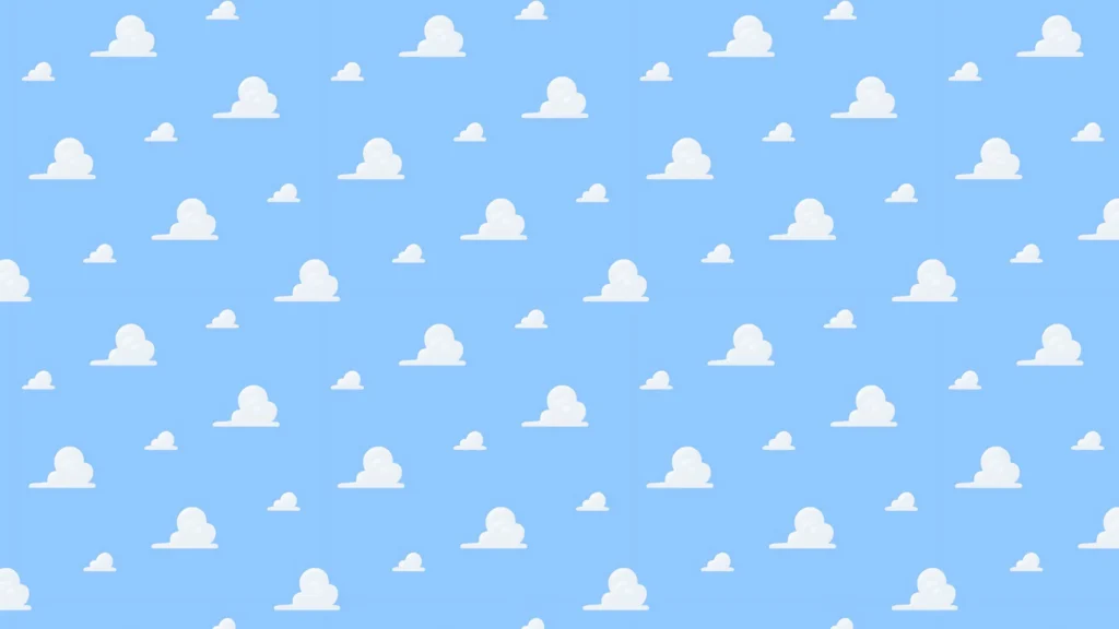 Toy Story Blue Sky Cloud Pattern Background for Google Slides
