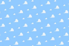 Toy Story Blue Sky Cloud Pattern Background for Google Slides