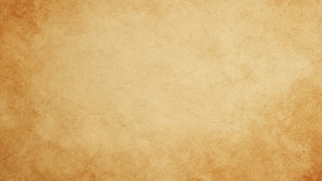 Vintage Parchment Background for Google Slides in Warm Tan with Amber Burnt Edges