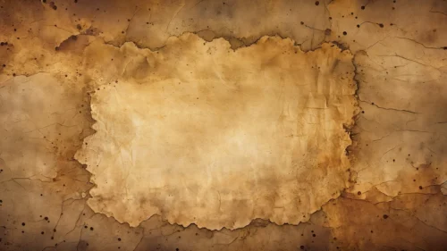 Vintage Burnt Paper Background for PowerPoint with a Scorched Sheet and Ink Splatters