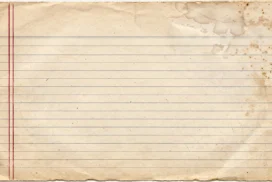 Old Paper Background For PowerPoint With Red Margin And Coffee Stains