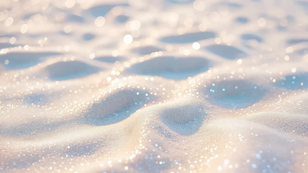 White Snow Sparkle Texture Background for PowerPoint